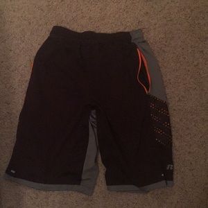 Russell Adult Small Dark Maroon Basketball Shorts